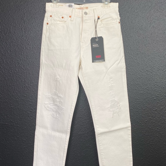 Levi’s Wedgie Straight Jeans in Cloud Bank Sz28x28 - Picture 5 of 9